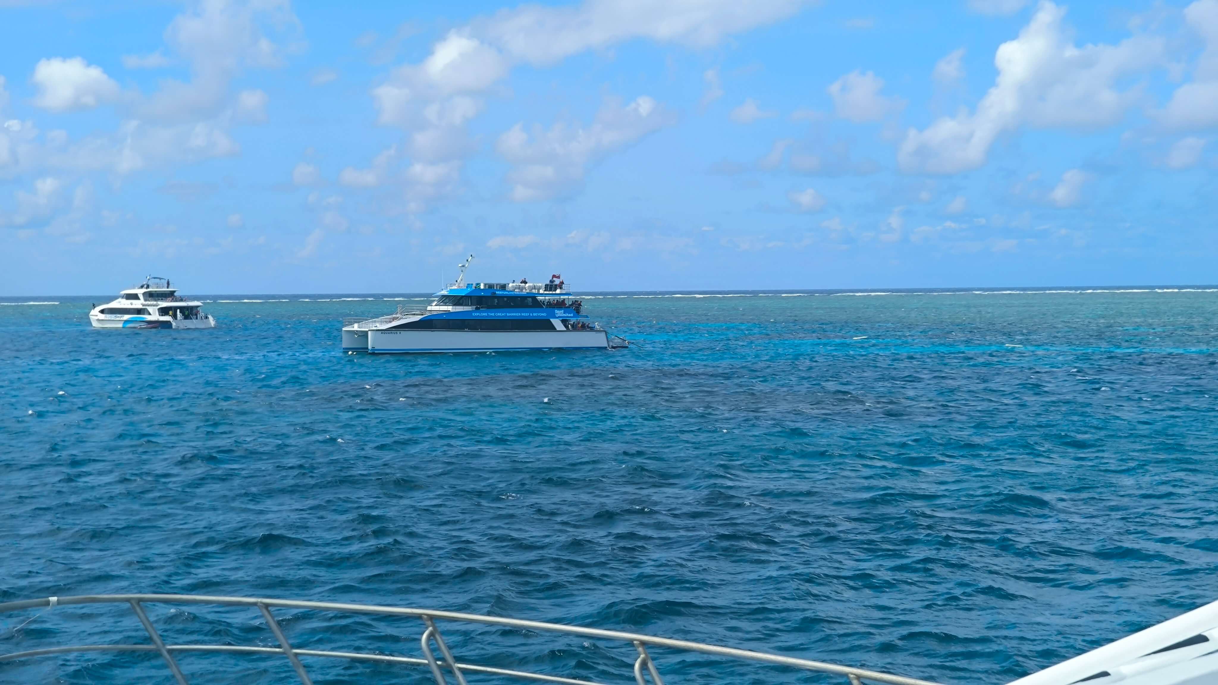 Marine operations and conservation work on the Great Barrier Reef near Cairns